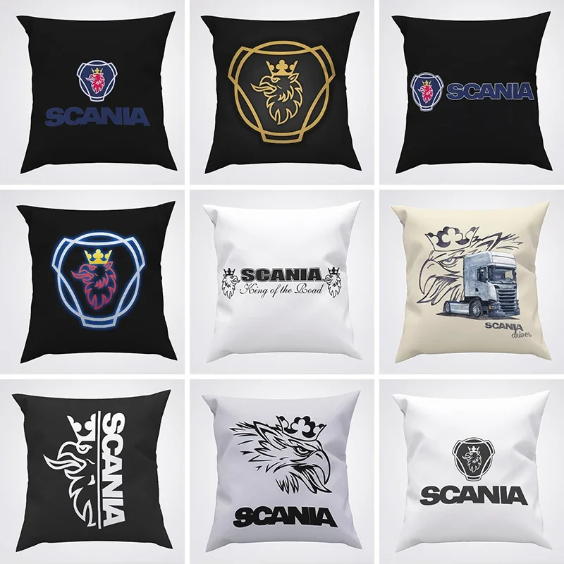 

Car Decoration S-Scania Pillow Covers Decorative Cushions Cover For Sofa Pillowcases 50X50 Fall Decor Sleeping Pillows 45X45 Bed