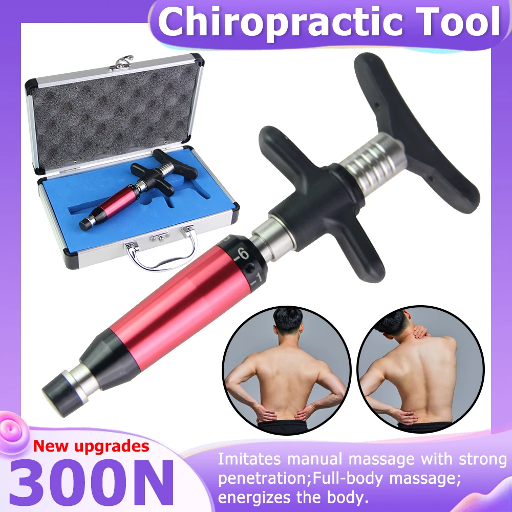 

Chiropractic Adjusting Gun 300N Spine Massage Tools Limb Pain Relief Therapy Correction Spinal Manual Body Relaxation Massager