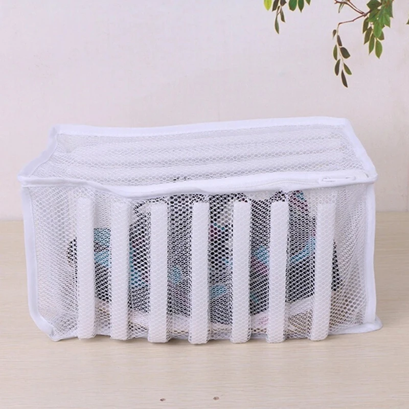

White Laundry Bag Organizer Bag For Shoe Mesh Laundry Shoes Bags Dry Shoe Home Organizer Portable Laundry Washing Bags