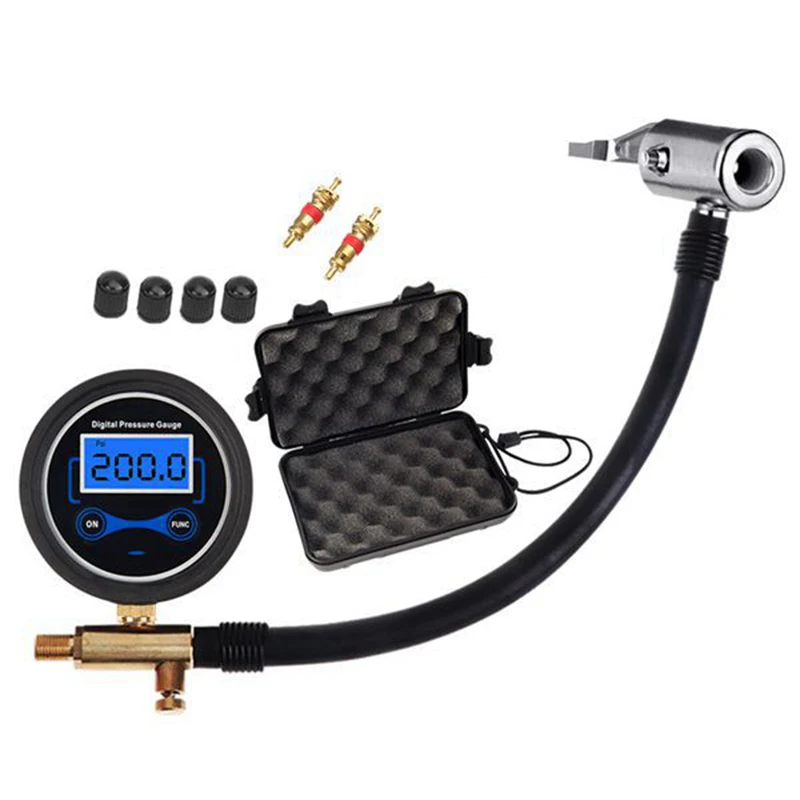 

Цифровой манометр для шин, измеритель давления в шинах для автомобилей и грузовиков, мотоциклов