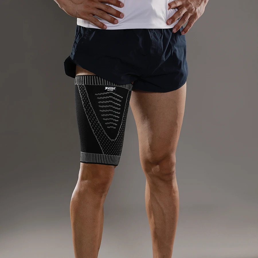 Leg Compression Sleeves, 1 Piece Elastic Non-slip Thigh Support Sleeve