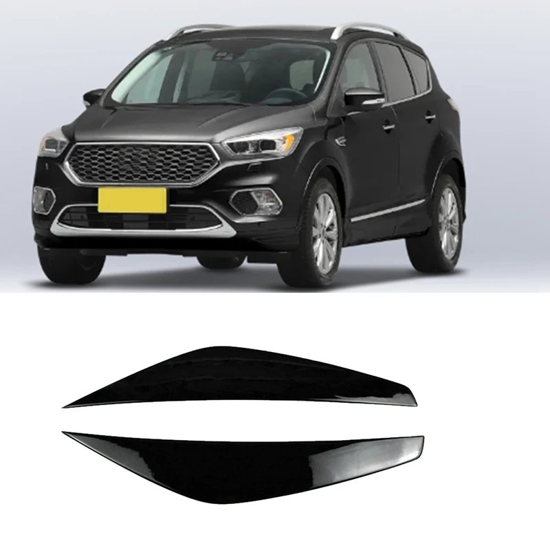 

For Ford Escape Kuga Maverick 2017-2020 Front Headlight Lamp Cover Strip Eyebrow Trim Sticker