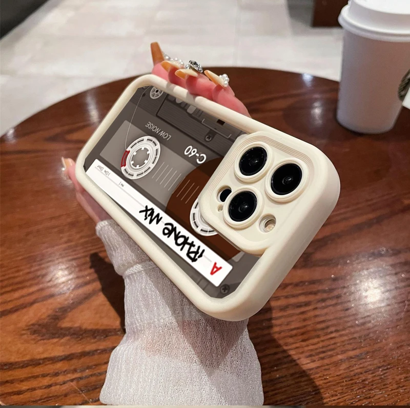 Vintage Cassette Tape Soft Shockproof Phone Case Cover