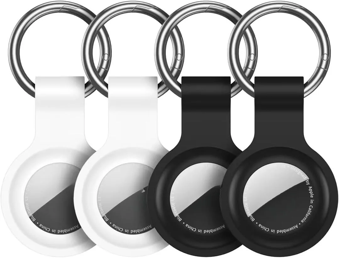 Silicone Protective Keychain Cover for Airtags - Pet Collar and Accessory Holder