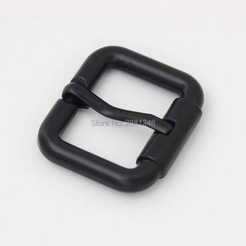 10-30-100pcs dark black dark black turnbuckle zinc alloy square pin buckle bags/belt bag belt strap metal pin buckl DIY adjuster