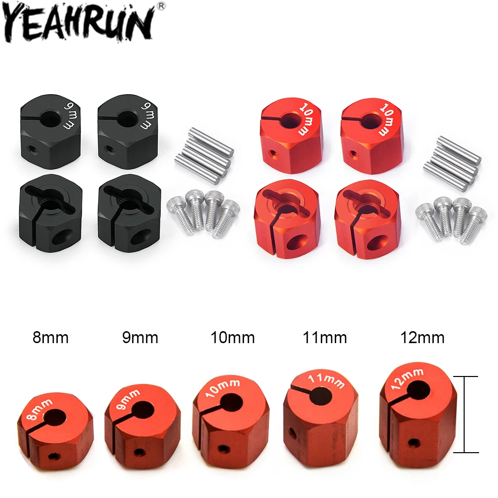 RC Modell 12 Mm Sechskanträder – 4 Stück, 6 Mm Nabendicke, Für 1/10 TRX, Axial, Tamiya