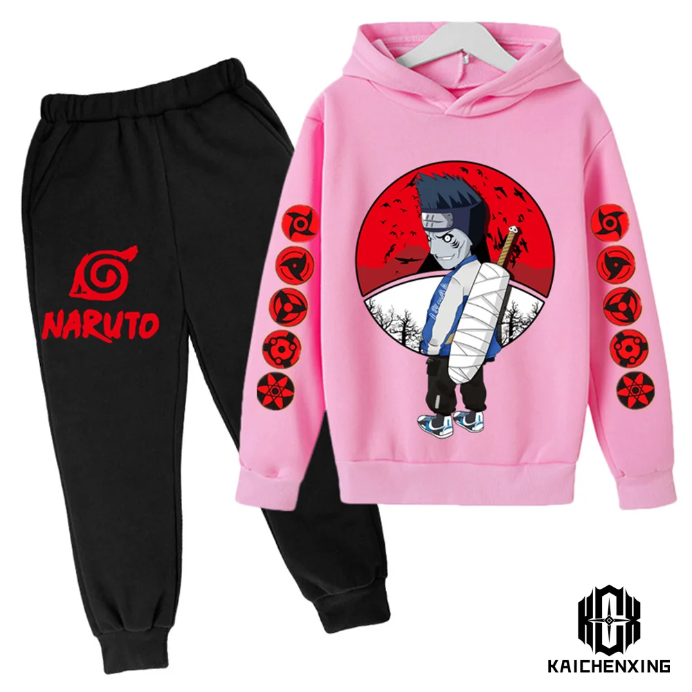 Naruto Hoodie Kids Tracksuit Boys Clothes Set Boys Baby Girls Clothing Kakashi Hooded Casual