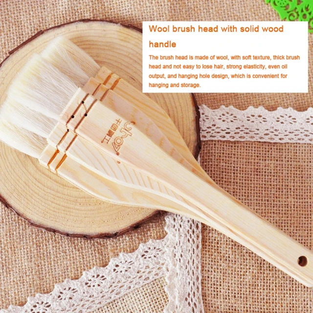 Olajkefe Grillkefe Tojás Folyékony Kefe Sütemény 2 Hüvelykes Gyapjú Vaj Sütés Grill Tészta Szerszámok - Image 4