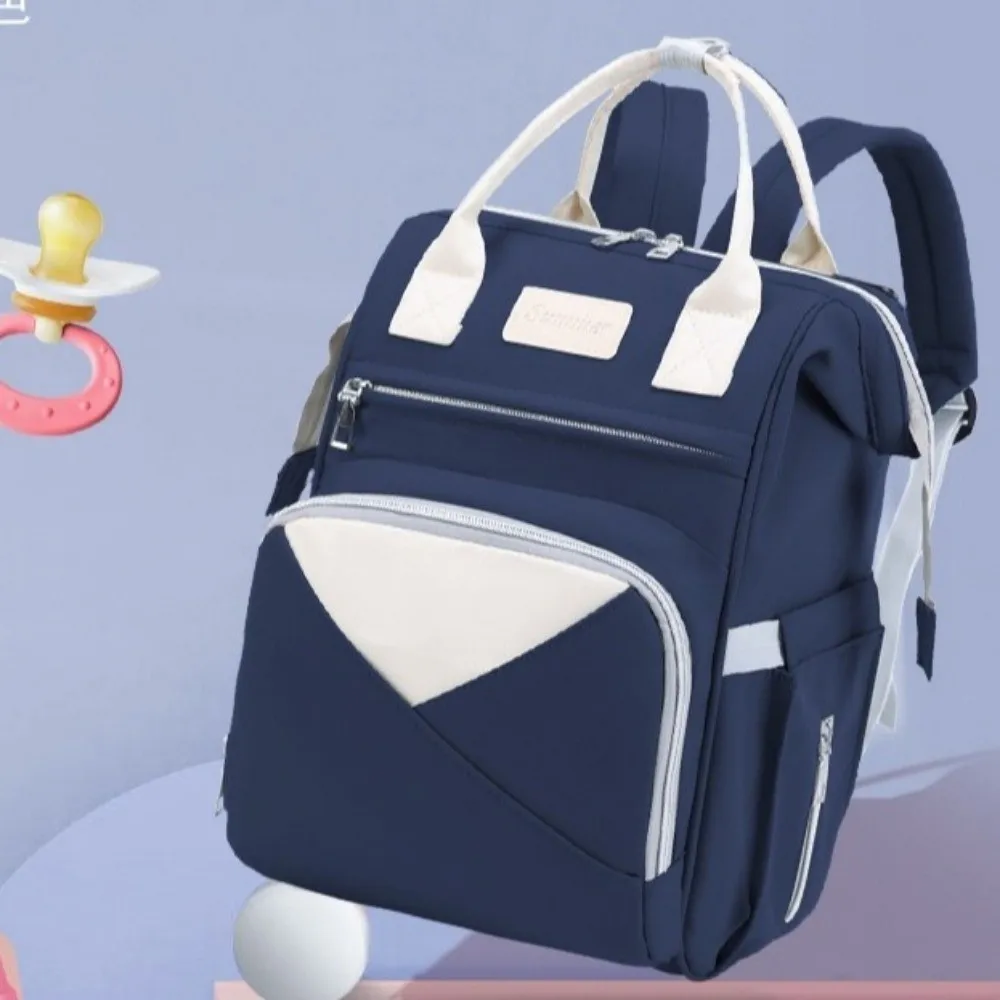 Nylon Mommy Bag Large Capacity Multifunctional Diaper Bag Backpack Waterproof Insulated Pockets Maternity Travel Bag Women
