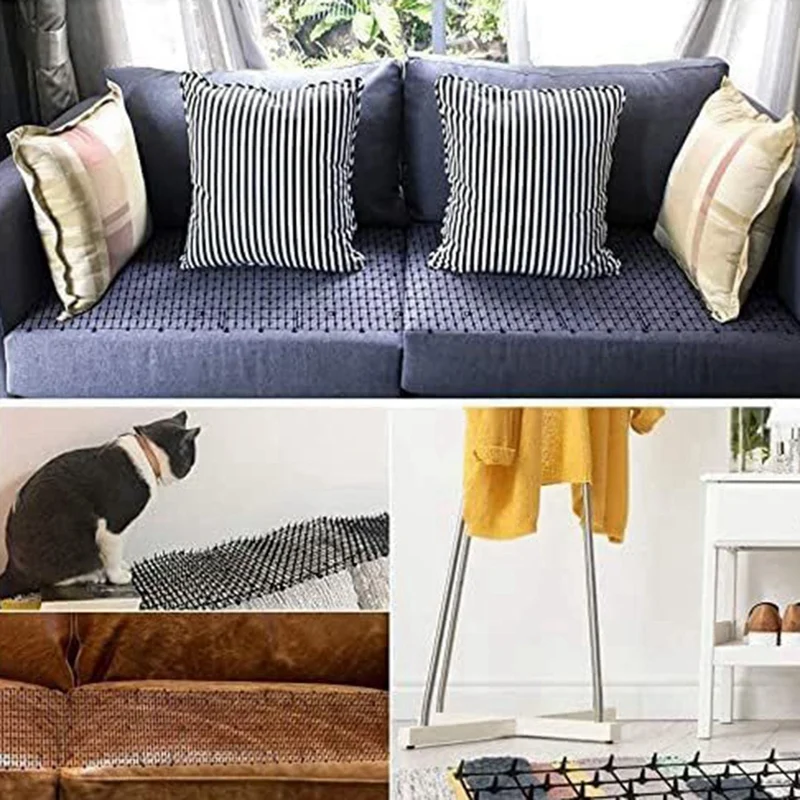 Cat Prickle Mat With Spikes, Cat Dog Animal Spikes Repellent Deterrent Mat,Indoor Outdoor Mat For Garden 2.5M X 0.3M