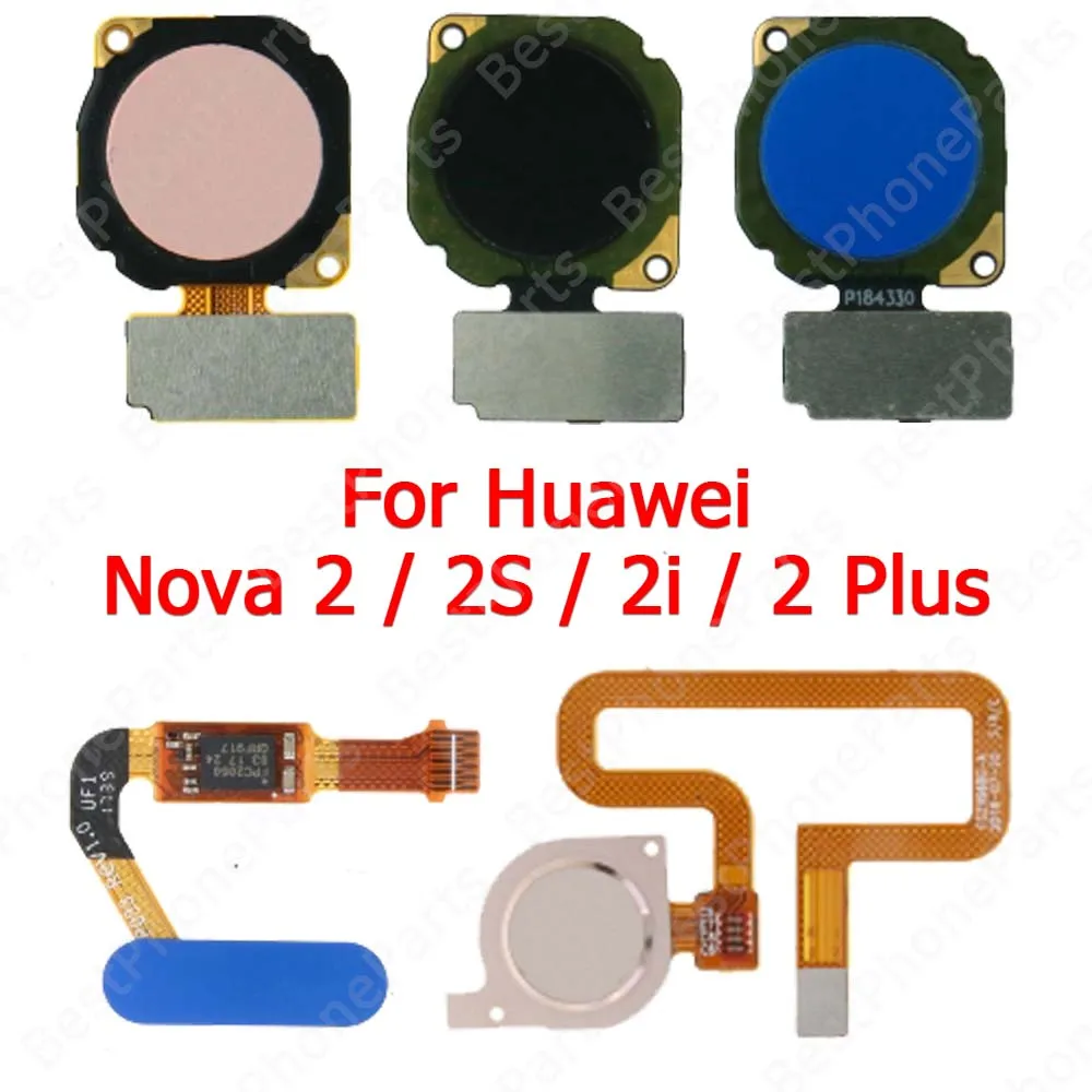 

Шлейф для датчика отпечатков пальцев с кнопкой возврата для Huawei Nova 2 Lite 2i 2S, сенсорное меню, сканер отпечатков пальцев, запасные части