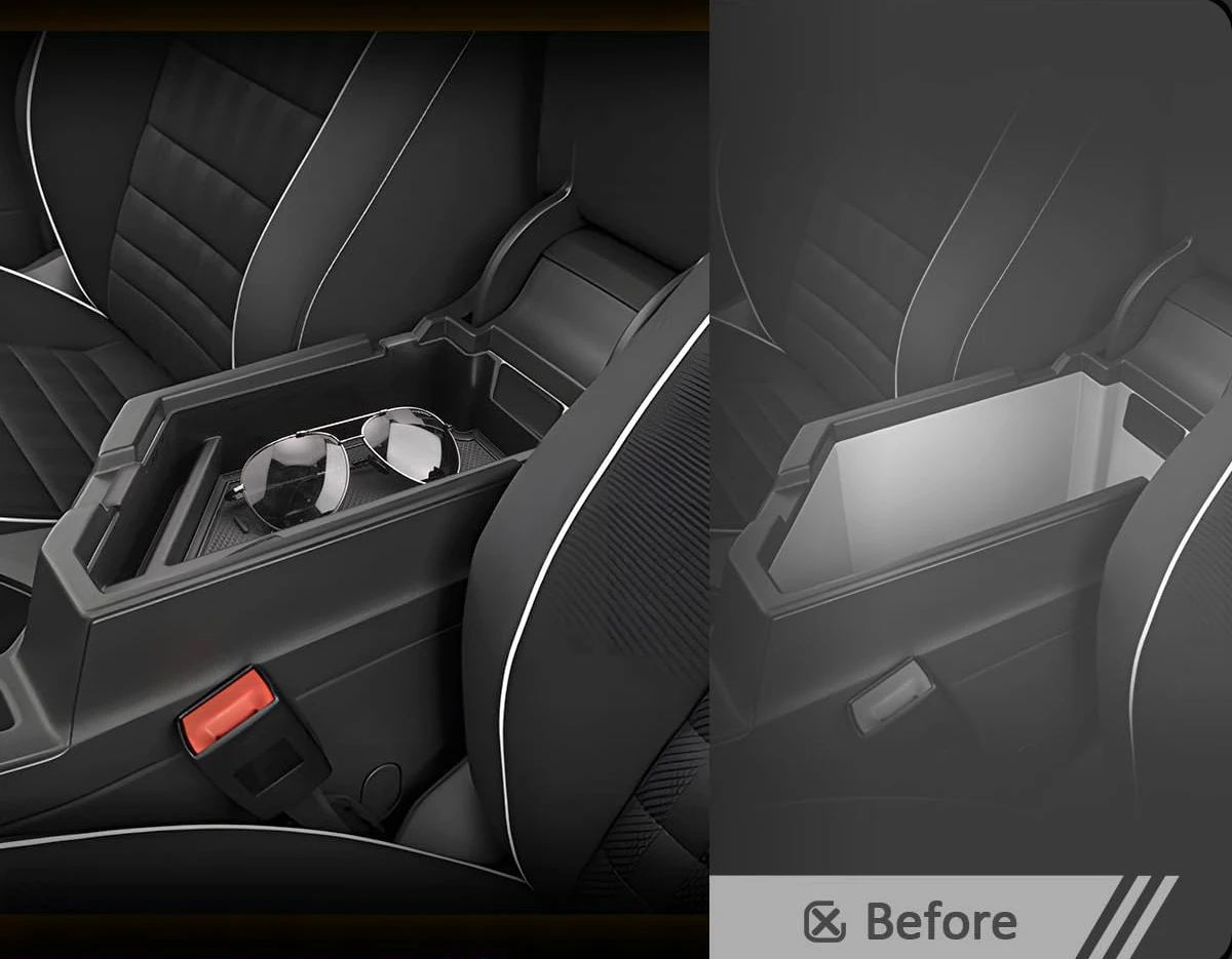 Für Volkswagen Jetta 2020 2021 2022 2023 2024 2025 Auto Armlehne Lagerung Box Center Konsole Organizer Fach für Jetta Zubehör – Detail 11