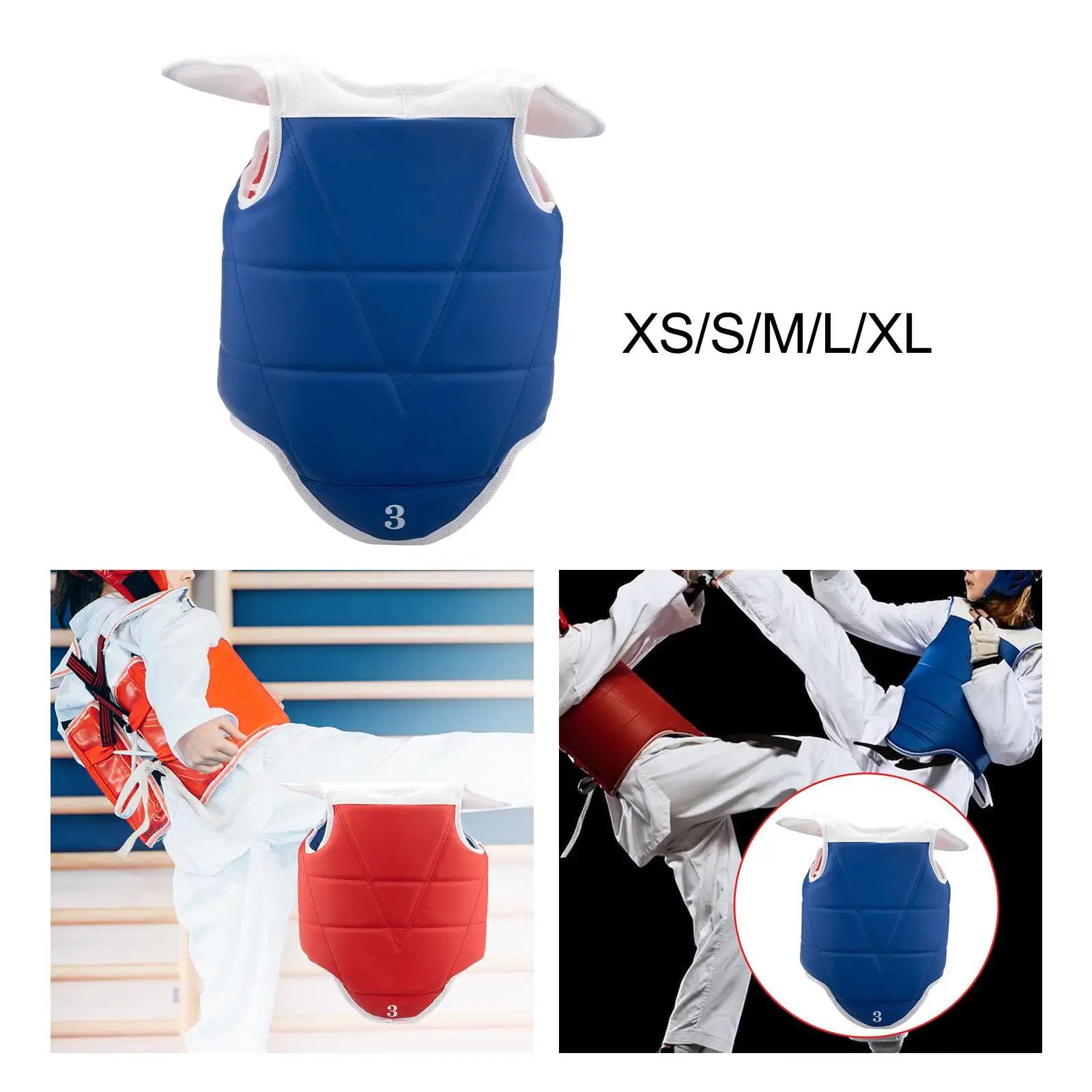 Women Men Kids Boxing Reversible Belly Protection Protective