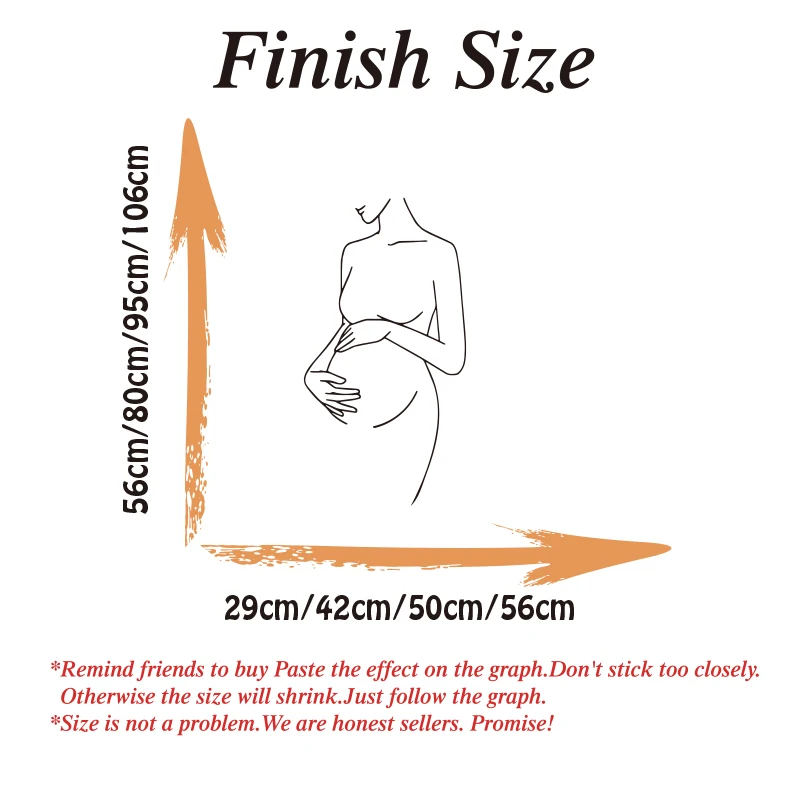 Pregnant Woman Silhouette Wall Sticker Gender Reveal Party Baby Shower Wall Decal Birthday Home Decor wall stickers,luminous wall stickers,vinyl decal stickers