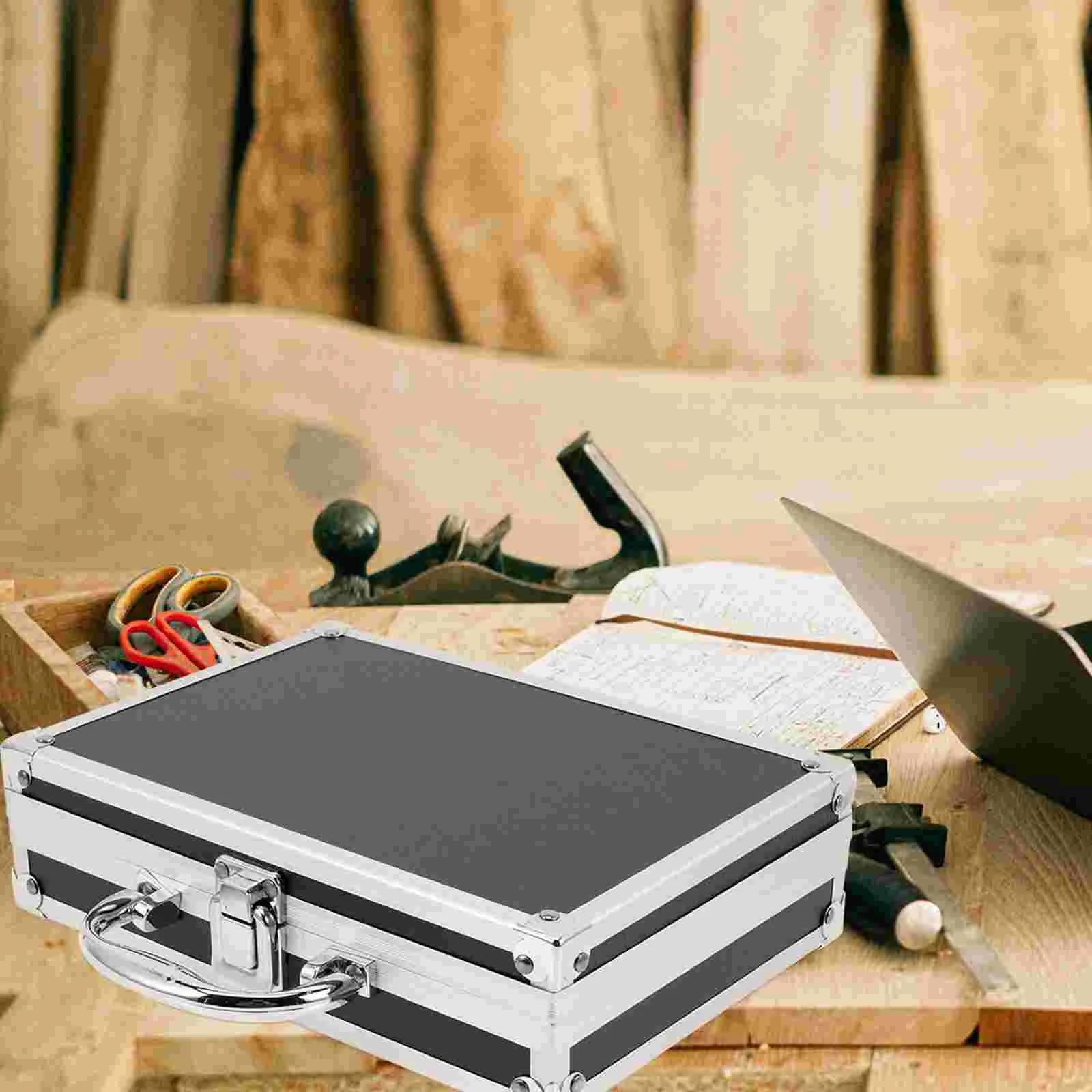 

Bag Toolbox Medicine Case Tools Container Multipurpose Aluminum Portable Carrying Flannel Handle Boxes Man Travel