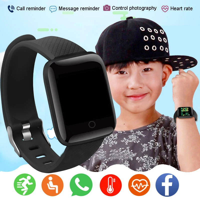 Silicone Kids Smart Watch Bambini Sport Smartwatch Fitness Tracker Per Ragazzi Ragazze Orologio Intelligente Elettronico Relojes Impermeabile
