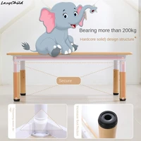 Lazychild Kindergarten Adjustable Plastic Desk Chair Set For Children's Learning Tables Chairs Baby Early Education Toy Table 2