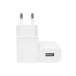 Compact 5W USB Wall Charger with EU Plug - Portable Travel Power Adapter - EU (WHITE)