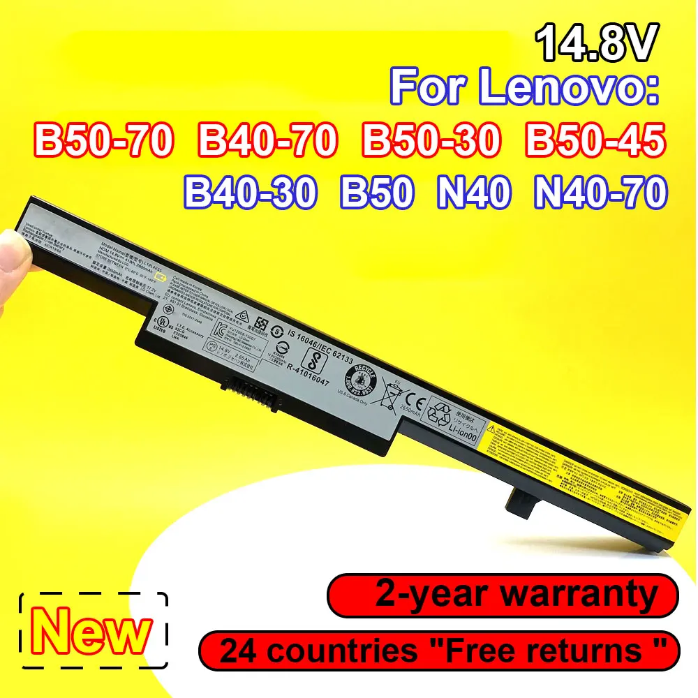 Bateria do Portátil para Lenovo B5070 B40-70 B5030 B5045 B40-30 B50 N40 N40-70 L13l4a01 L13s4a01 L13m4a01 2200mah 14.8v 41wh