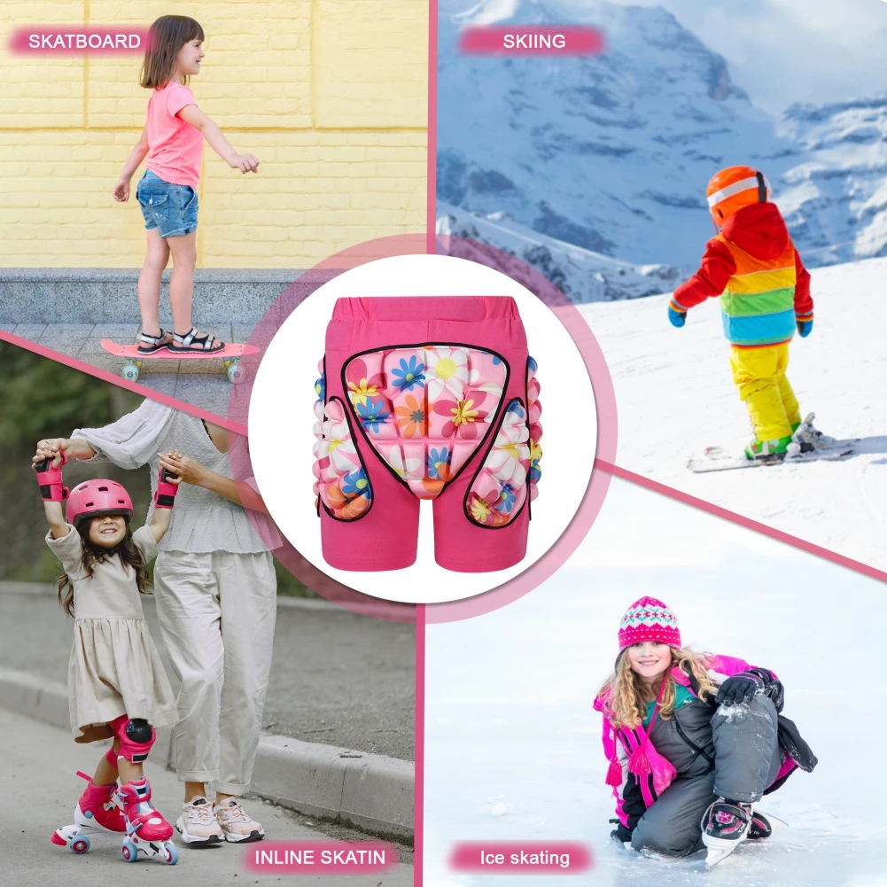 3D Padded Protection Hip EVA Short Pants Outdoor Sports Protection Protective Gear For Kids & Adults Ski Skating Riding Roller
