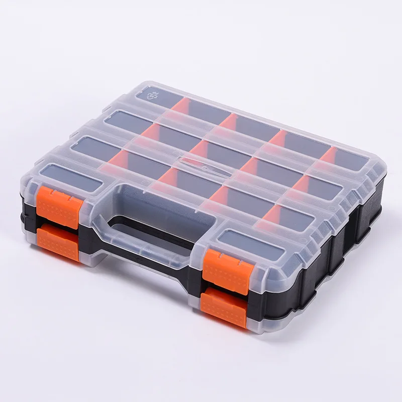 Car Tools Organizer Box Small Parts Storage Box Double Side Hardware Organizers for Screws Nuts Nails Bolts