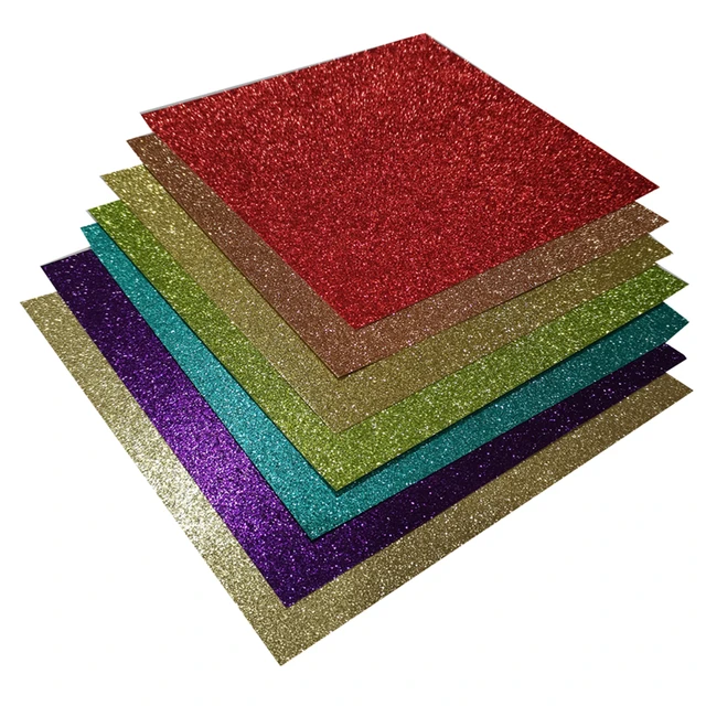 Glitter Cardstock Paper 110lb. 300 GSM - 30 Sheets - 3 Colors