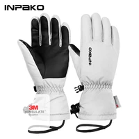 INPAKO Winter Gloves for Men Women 3M Thinsulate Cycling Gloves MTB Waterproof Windproof Touchscreen 5-Layer Snowboarding Gloves