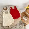 New autumn clothing for babies aged 0-3, trendy baby boy and girl knitted ball jumpsuit 3