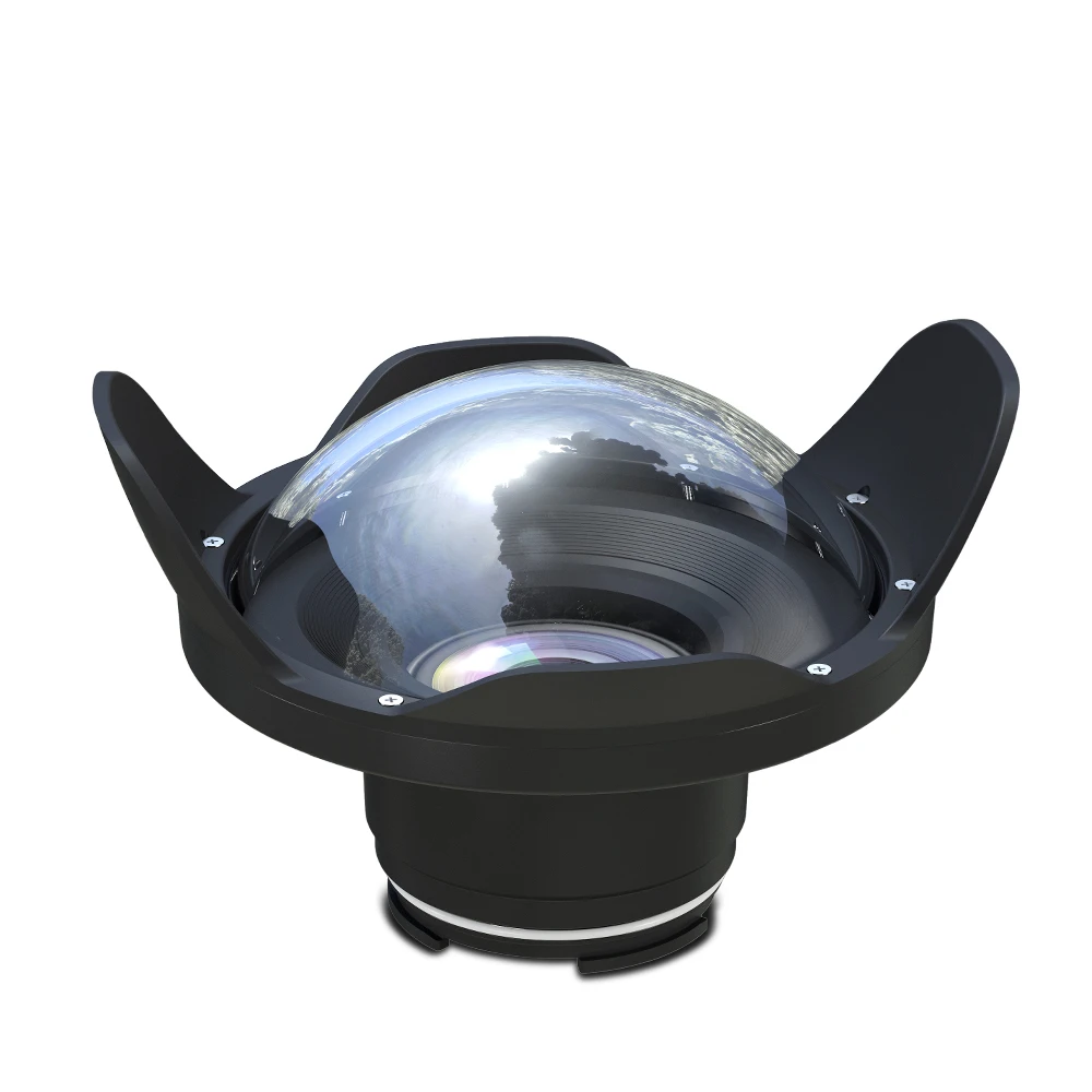 Купольный порт из оптического стекла для Meikon и SeaFrogs 6 дюймов корпуса камеры 40 м/130