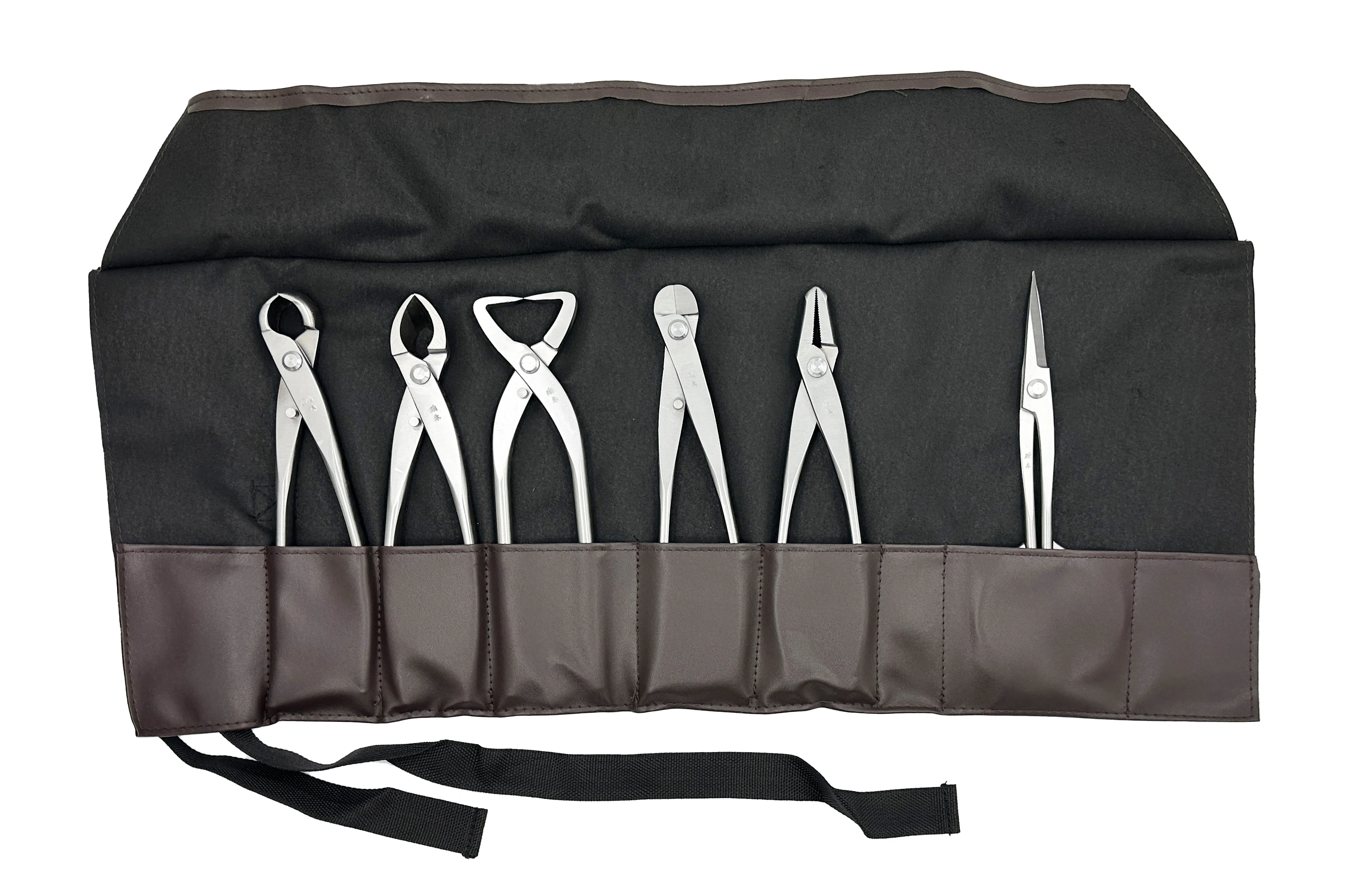Good Quality Grade Bonsai Tools Set (6pcs) Branch Cutter Knob Cutter Trimming Scissor Truck Splitter Steel Wire Jin Plier garden tools