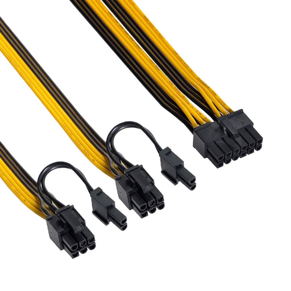 

12Pin к ATX Dual 8Pin & 6Pin Female удлинитель GPU Кабель питания для 3080