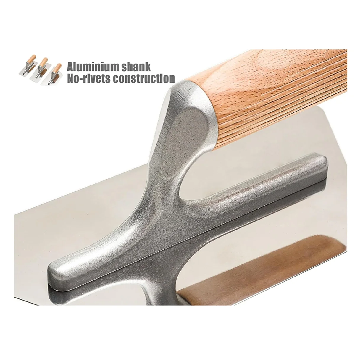 Faithfull Prestige Plastering Trowel - 350x120mm (14x4.75 Inch), 0.6mm Blade, Multi-Color Handle, Professional Plaster Tool