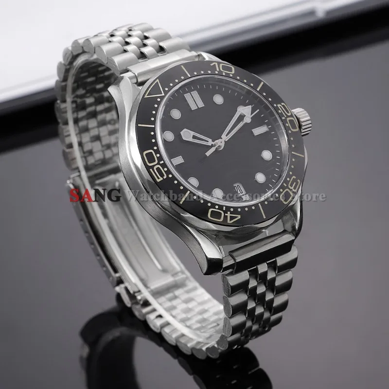 Silver Stainless Steel Folding Clasp Watch Band Strap - Fashionable Business Bracelet