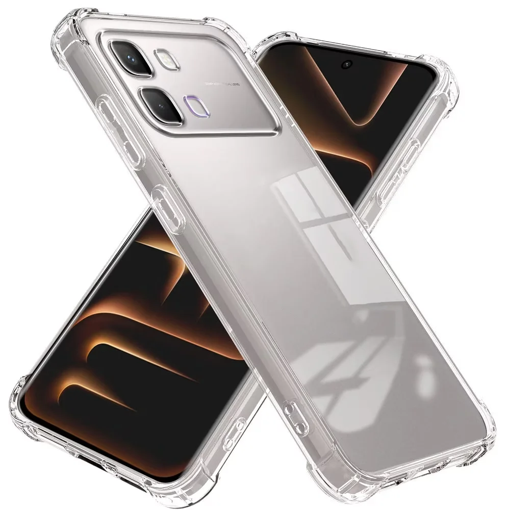 Shockproof Silicone Phone Case - Thick Clear Protective Cover