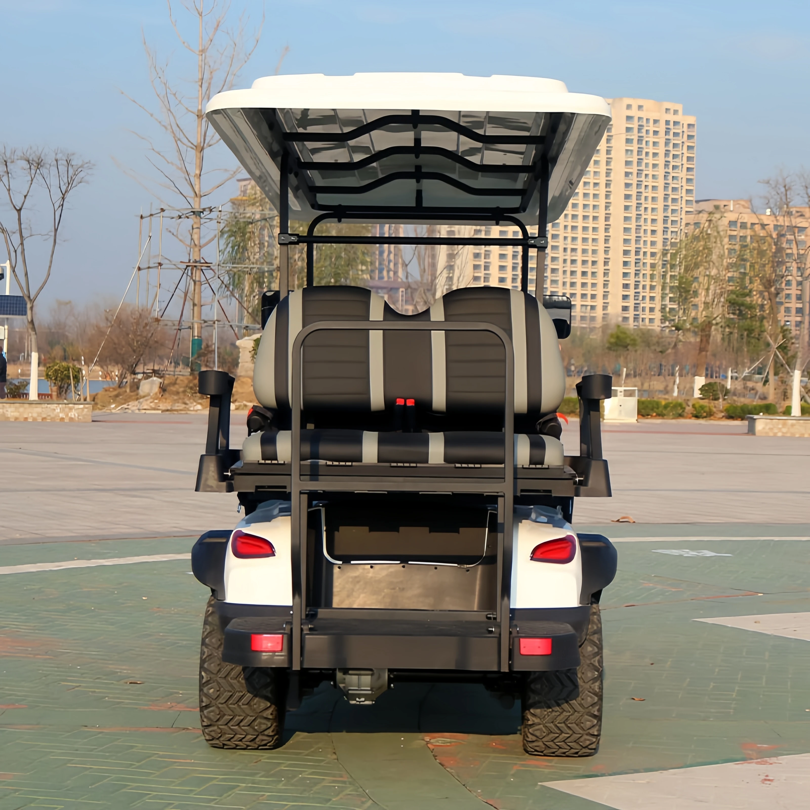 6/8 Person 72V Electric Lifted Golf Cart off Road Buggy 4 Wheel 6+2 Seater Electric Club Car Golf Cart