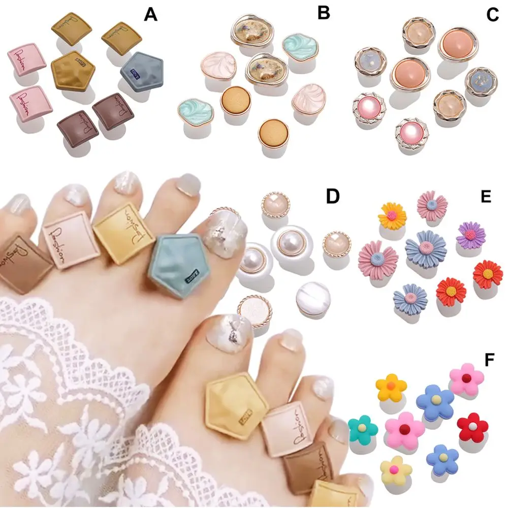 Reusable Manicure DIY Silicone Foot Finger Divider Toe Separator Nail Art Tool Toe Spacers Dividers