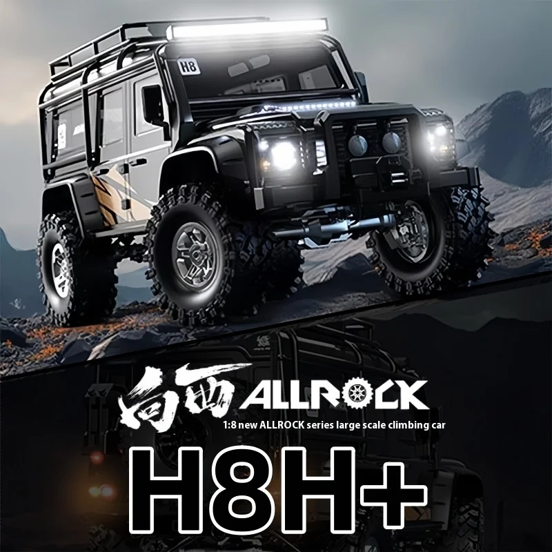 In Stock 2025 NEW Upgraded aluminum axle and wheel hub 1/8 MJX H8H+ Rc Car Off Road 4x4 Brushless Power Large size model car 5