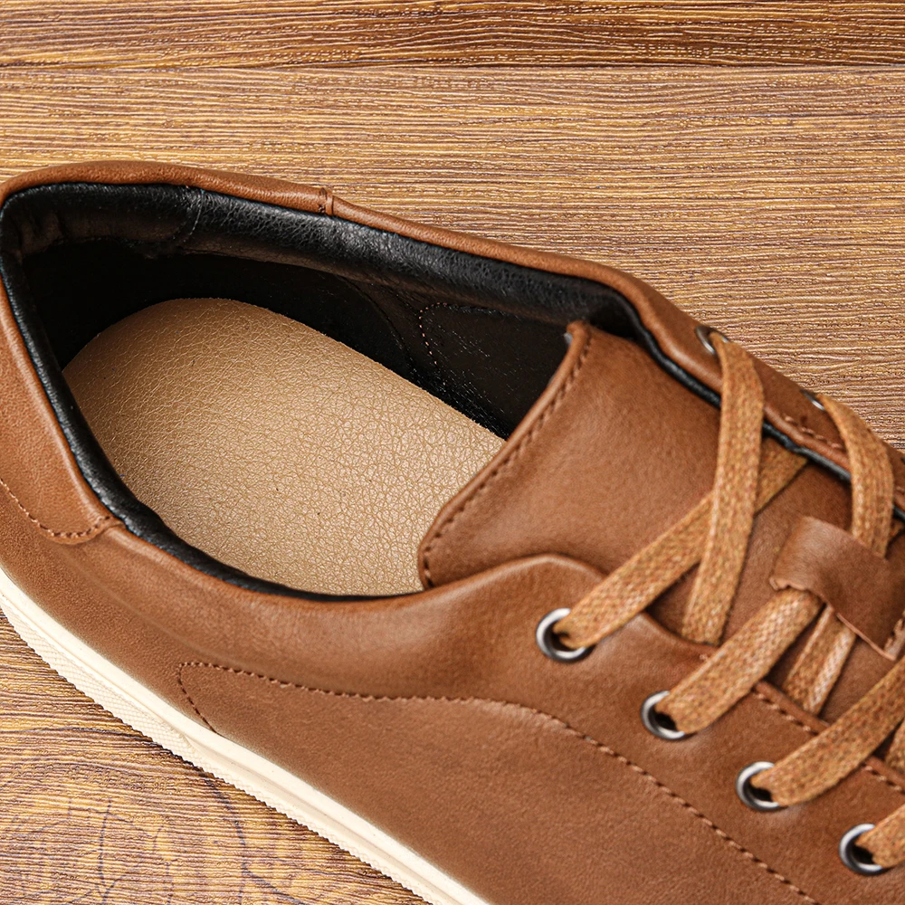 Men's casual shoes 2025 brand fashion comfortable leather shoes men 5