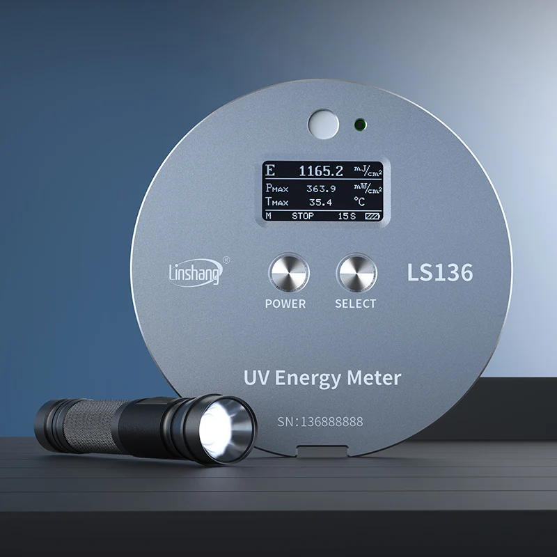 Linshang Ultraviolet Radiometer UV Energy Meter for 365nm Halogen High Pressure Mercury Lamp Curing Exposure Machine LS136 3