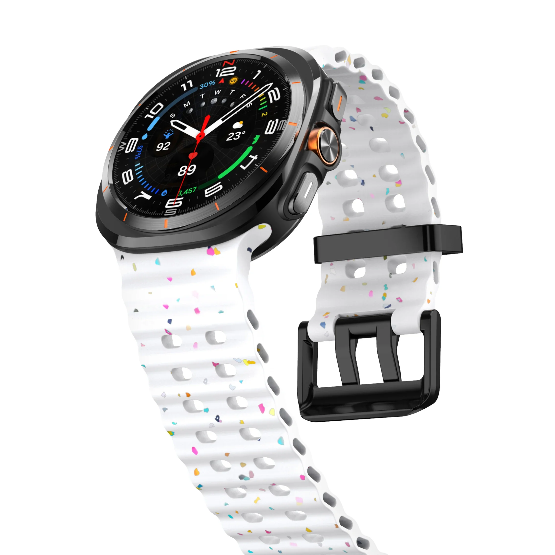 Luminous Silicone Strap Bracelet for Smartwatches - Universal Fit for Men and Women