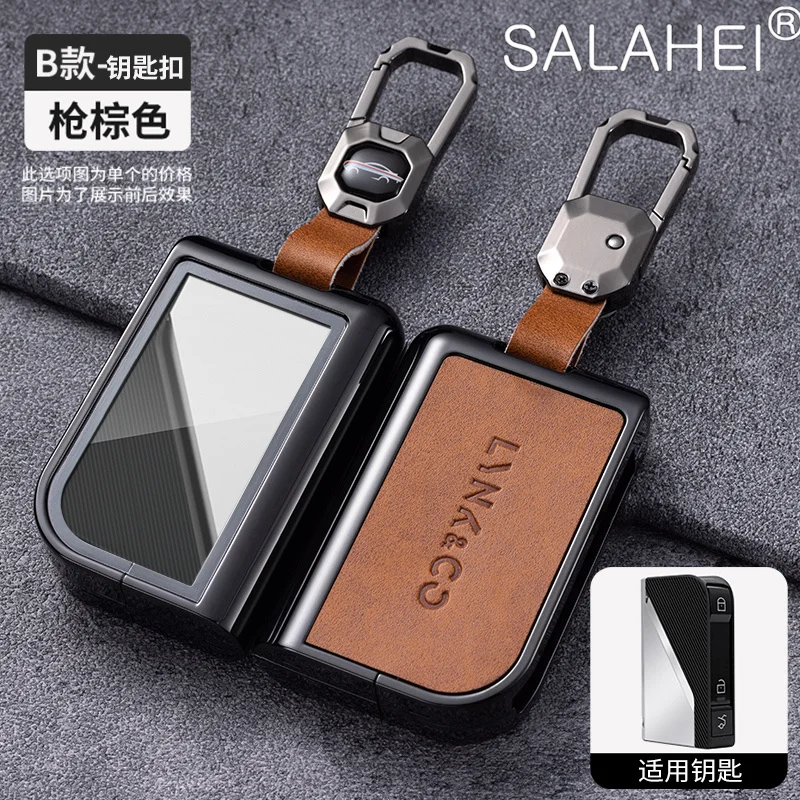 

Zinc Alloy Car Smart Remote Key Cover Case Protector Holder Shell For Lynk & Co 03Plus 03 02 Hatchback 01 05 06 Auto Accessories