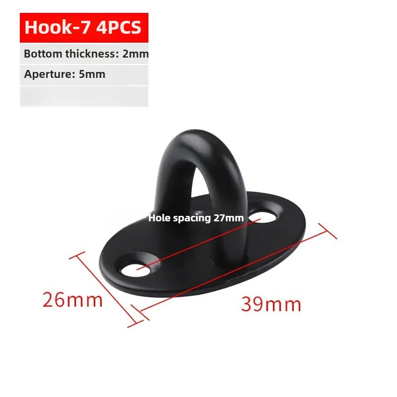 Heavy Duty Stainless Steel Hook Eye Plate Hanger for Ceiling and Wall Mounting
