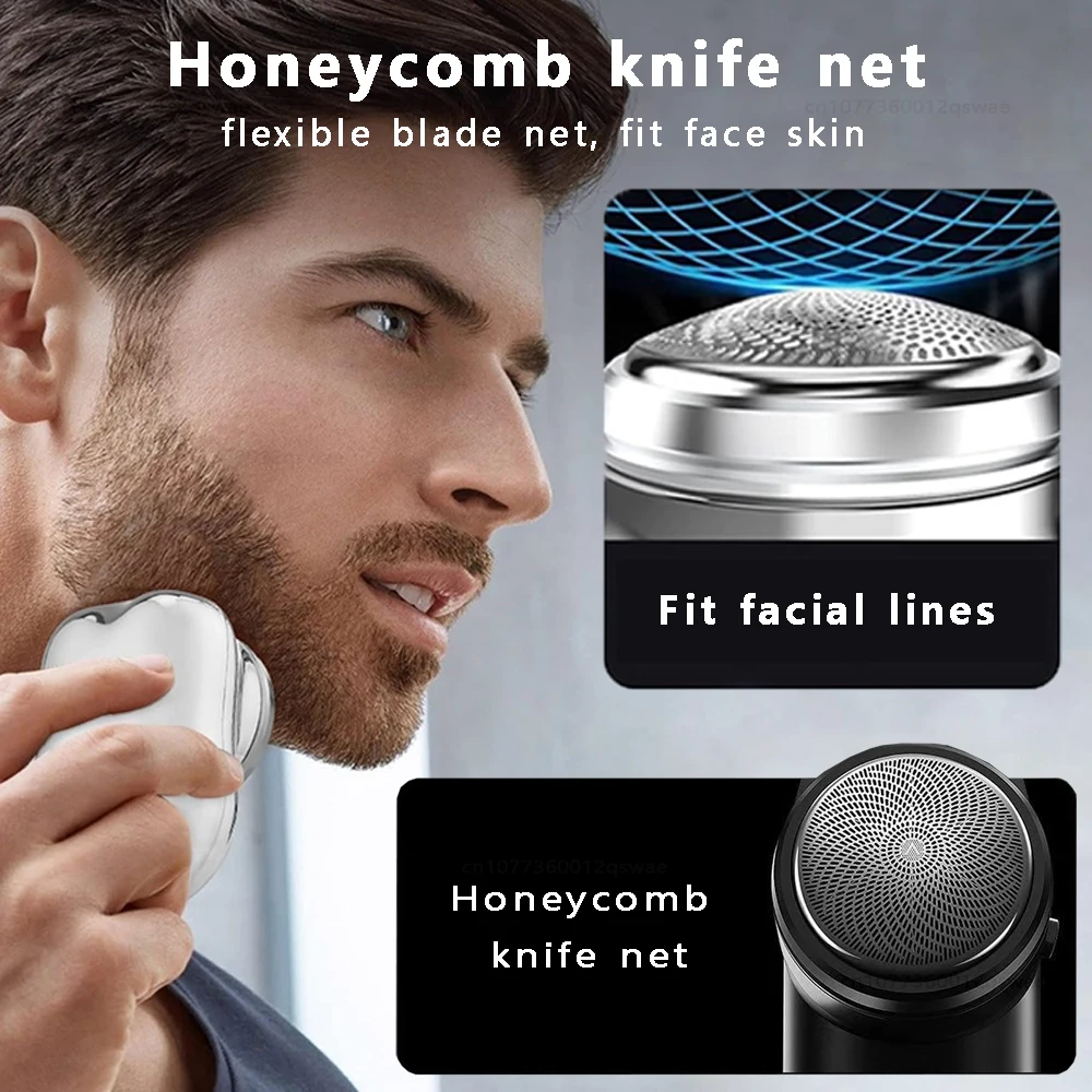 Mini Electric Shaver Pocket Size Electric Shaver for Men Rechargeable Portable Powerful Waterproof Razor for Men electric shaver
