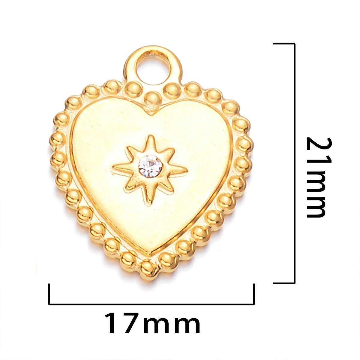 5 Stück Edelstahl Böhmen Sonne Anhänger für Ohrringe Gold Herz Runde Oval Charms DIY Halskette Ohrringe Schmuckzubehör – Detail 4
