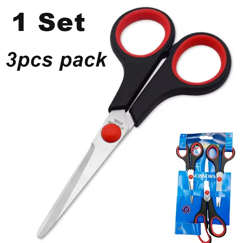 1/3/5 مجموعة الفولاذ المقاوم للصدأ مقص الخياطة المهنية خياط مقص طالب مذكرات القرطاسية مكتب مدرسة طالب اللوازم