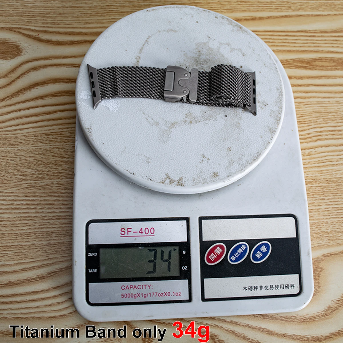 VWAR 100% حزام ميلانيزي من التيتانيوم النقي لساعة...