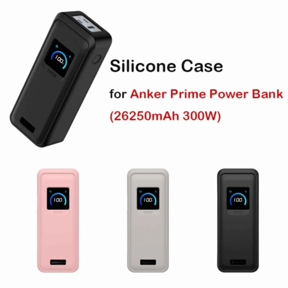 충격 방지 실리콘 케이스 소프트 프로텍터 보호 커버 Anker Prime Power Bank(26250mAh 300W)용 방진 슬리브 쉘