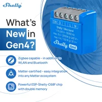 Shelly 1 Mini Gen4 Zigbee Dry Contac Matter Smart Home WiFi Smart Garage Door Smart Life Control Alexa Google Home HomeKit - Image 6