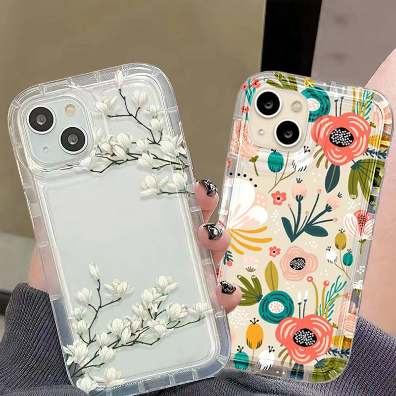 Per Samsung Galaxy S24 Custodia Ultra Flowers Samsung S23 Ultra S24 Plus S20 Fe S21 S22 S23 Fe S 24 Custodia Ultra Morbida Funda Capa