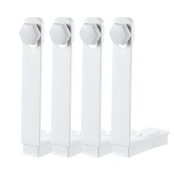 4-Piece Non-Slip Bed Sheet Holder Set (White)